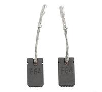 MoSundi Carbon Brush 5x10x17mm with Cable and Ring Lugs Compatible with for BOSCH Angle Grinder GWS PWS PKS GKS GEB OSB GGS GPO GRB PWR in Brass Tone and Gray, 2-Pack