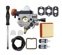 MoSundi Carburetor Adjustment Kit with Gaskets Fuel Filter and Screwdriver Compatible with Stihl FS131 FS131R FS311 KM131 HT Series Brushcutter Trimmer Metal Construction