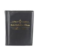 MoSundi Coin Collection Album with 480 Pockets Storage Book for Collecting and Displaying Pennies and Coins, Black