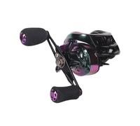 MoSundi Colorful Baitcasting Fishing Reel 7.2:1 High Speed Ratio 8kg Drag Force Lightweight 208g for Aurora Purple Green Blue Finish