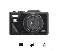 MoSundi Digital Camera, 3Inch Screen WIFI For Beginners 64MP UHD 4K Resolution Featuring 18X Digital Zoom Continuous And Face Capture Functions(Black)