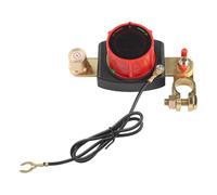 MoSundi Digital Voltage Battery Disconnect Switch with LED Display, 12V 300A, DC5-80V Circuit Breaker Isolator for Car Boat RV UTV, Flame-Retardant Nylon Base, Brass Terminals