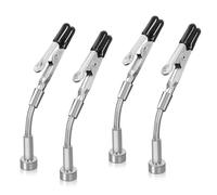 MoSundi Flexible Arm Soldering Helping Hands with Alligator Clips for PCB Welding, 360-Degree Rotation, Stainless Steel Grip, 2/4 PCS