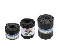 MoSundi Flexible Plastic Lawn Edging Border 9m Black Garden Grass Fence