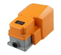 MoSundi Foot Switch Pedal 15A 220-240V/380V IP44 Cast Aluminum Machine Control Switch for Industrial Equipment, Yellow