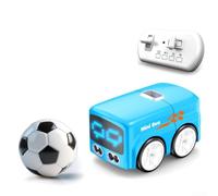 MoSundi for mini RC Bus Toy with Sensors: 4 Modes Escape Follow Remote Control Car for Children Home Fun White 9cm(Blue)