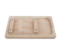 MoSundi Grip Training Board Made of Wood, for Finger Strength Exercises, Arm Wrestling Practice Tool, for Climbers and Athletes, Natural Finish 28x14x3.5cm