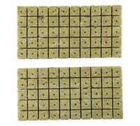 MoSundi Grow Starter Cubes for Hydroponics and Seed Starting, Rockwool Cloning Medium 25x25x40mm, Lightweight with High Porosity, 50/100 Pcs 100pcs