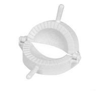 MoSundi Handheld Dumpling Press, Safe ABS Material Dough Maker,for Ravioli Pie, Easy Seal Clip Kitchen Tool, White 11x8cm