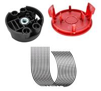 MoSundi Heavy Duty 3.5mm Trimmer Line and Head Set for Bosch AFS 23-37, Includes Red Cap Cover and Black Cutting Spool