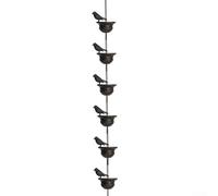 MoSundi Metal Bird Rain Chain Beautiful For Outdoor Enhancement for Tranquil Spaces