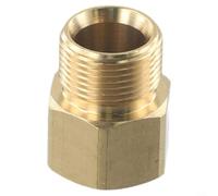 MoSundi Metric M22 15mm Male to M22 14 / 15mm Female Thread Connector Internal Thread Hose Pipe Adapter for Pressure Washer Hose Connection and Service Needs