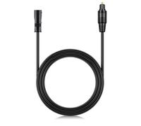 MoSundi Optical Audio Extension Cable Male to Female for Soundbars, TVs, for PS4 and for Xbox, 3 Meter, Black