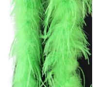 MoSundi Ostrich Feather Boa 2M Soft Luxury Shawl Scarf(Fruit Green)
