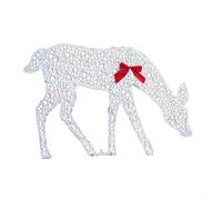 MoSundi Outdoor Holiday Reindeer Light Decoration With LED Sparkling Lights Metal Construction For Yard Garden And For Home Festive Season