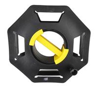 MoSundi Plastic Cable Tidy Reel for Extension Cord Storage, 25m Capacity, PP for Durable Material, Hexagonal Frame, Black, 325 x 325 cm