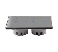 MoSundi Plastic Smart Switch Panel Grounding Socket With Anti-Static Conductive Yarn Braid For Earthing And Grounded Bed Sheets(4 Gang)