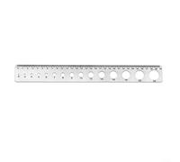 MoSundi Professional Steel Drawing Ruler with 2-22mm Round Square Holes, 0-30cm Scale for Architect Engineer Hobbyist, 2CR13 Stainless Tool 27cm(Circular Ruler)