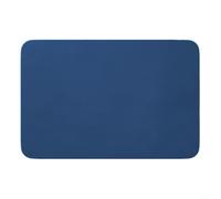 MoSundi PU Diatomite Bath Mat Non Slip Absorbent Floor Rug for Bathroom Kitchen Hallway Easy Wipe Clean Hygienic Design (Blue)