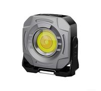 MoSundi Rechargeable LED Torch 2400lm Magnetic Work Light with 360° Rotation and Digital Display for Camping(Gray)