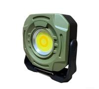MoSundi Rechargeable LED Torch 2400lm Magnetic Work Light with 360° Rotation and Digital Display for Camping(Green)