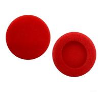 MoSundi Replacement Earpads for Koss PortaPro Headphones High-Density Sponge Foam Pairs Breathable Design 50mm Grey(Red 2pc)
