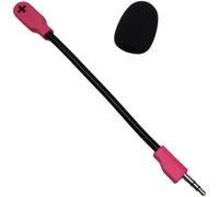 MoSundi Replacement Microphone for Logitech G PRO X2 Headset Professional Sound Gaming Mic 15cm Slim Design Pink(Pink)