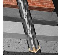 MoSundi SDS Plus Hammer Drill Bit Concrete, 30mm x 350mm, Carbide Tip with Double Flute Reinforced Concrete, Brick, and Masonry
