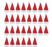 MoSundi Set 30 Christmas Small Hats for Tableware and Ornaments Decorative 6 12 cm