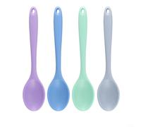 MoSundi Set of 4 Silic Mixing Spoons Essential for Kitchen and Stirring (01)