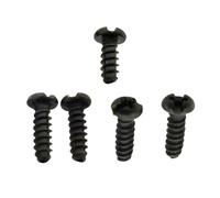 MoSundi Shell Fixing Screws for ABU B3 B4 B5 P4 P5 MAX4X and Garcia Baitcasting Fishing Reel, 5pcs Set (4 Long + 1 Short), Stainless Steel, Black
