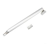 MoSundi Silent Pneumatic for Door Closer with Buffer, Adjustable Closing, 90-110° Hold Open, Wooden & Aluminum Doors 15-30kg, Silver(Style B)