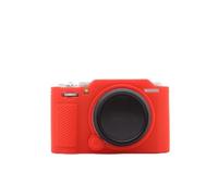 MoSundi Silicone Camera Case for Fujifilm X-M5 Protective Cover Shock Resistant Anti-Scratch Skin Flexible Rubber Bumper Handle Accessory Black Red Yellow Brown Green Blue White 24x16x5cm(Red)