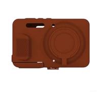 MoSundi Silicone Camera Case for Kodak Pixpro FZ55 Soft Shockproof Cover with Lanyard Anti-Scratch Grip Black Pink Brown 9.3x6.8cm(Brown)
