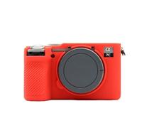 MoSundi Silicone Camera Case for Sony A7CII A7CR Soft Protective Shell Scratch Resistant Grip Enhanced Digital Accessory 13x7x8cm(red)