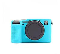 MoSundi Silicone Camera Case for Sony A7CII A7CR Soft Protective Shell Scratch Resistant Grip Enhanced Digital Accessory 13x7x8cm(Blue)