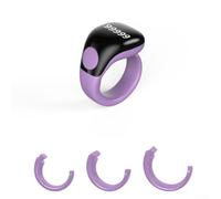 MoSundi Smart Tasbih Ring Electronic Finger Counter for Zikr Prayer Waterproof with App 18-22mm(Purple)