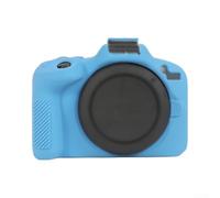 MoSundi Soft Silicone Case for Canon for eos R50: Shockproof Protective Cover with Anti-Scratch Grip - Lightweight Skin for DSLR Body in Black, White, Blue, Red, Pink - 12x8x3cm(Blue)