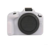 MoSundi Soft Silicone Case for Canon for eos R50: Shockproof Protective Cover with Anti-Scratch Grip - Lightweight Skin for DSLR Body in Black, White, Blue, Red, Pink - 12x8x3cm(White)