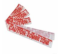 MoSundi Spooky Halloween Fright Tape Green Caution Zombie Danger Warnings Decoration for Party Haunted House Yard Lawn Scary Theme Event 10M Length 7.6CM Width(3)