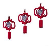 MoSundi Spring Character Lanterns 3PCS Set Designed to Bring Good Wishes During the New Year's Festivities (B)