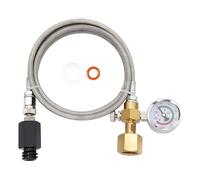 MoSundi Stainless Steel Soda Machine Adapter Hose with CGA320 for Fizzi Touch Aqua Fizz Blue Bottle for Genesis Source Models 150cm Food-Grade High Pressure 4500 psi