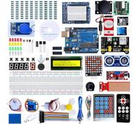 MoSundi Starter Kit Compatible with Arduino R3 and ATmega328, Electronics Learning Set with Sensors, Motors and Displays for STEM Education