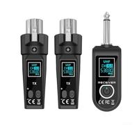 MoSundi UHF Wireless Microphone System Professional Cordless Mic Kit for Singing Speech Live Performance Low Noise Clear Sound 50m((upgraded version))