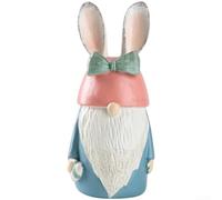 MoSundi Weatherproof Resin Gnome 22cm for Patio Yard(Blue Shirt)