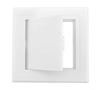 MoSundi White ABS Panel Inspection Port with Hinged Decorative Door for Concealed Openings in Residential or Commercial Spaces(100x100mm)