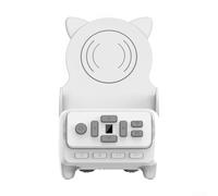 MoSundi Wireless Induction Audio Speaker Stand 15W Quick Charge BT 5.3 Music Player Remote Control Mobile Stand LED Lamp Office Tech White