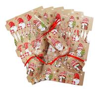 MoSunold 10 Pack Luxury Chritmas Crackers, 10 Hats 10 Strings Christmas Party Game Dwarf DIY Candy Cracker Festive Seasonal