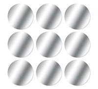 MOSUO 9 Pack Metal Plates, Replacement Mount Metal Plate Kits with 3M Adhesive Back for All magnetic phone car mount/Car Phone Holder Magnetic and other Magnetic Holder, 9 Round, Silver