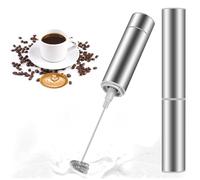 MOSUO Milk Frother Handheld - Battery Powered Electric Milk Frother Foamer,Powerful 19000rpm, Mini Drink Mixer Coffee Frother for Latte, Cappuccino, Hot Chocolate